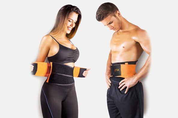 Girdle with sauna effect to lose weight