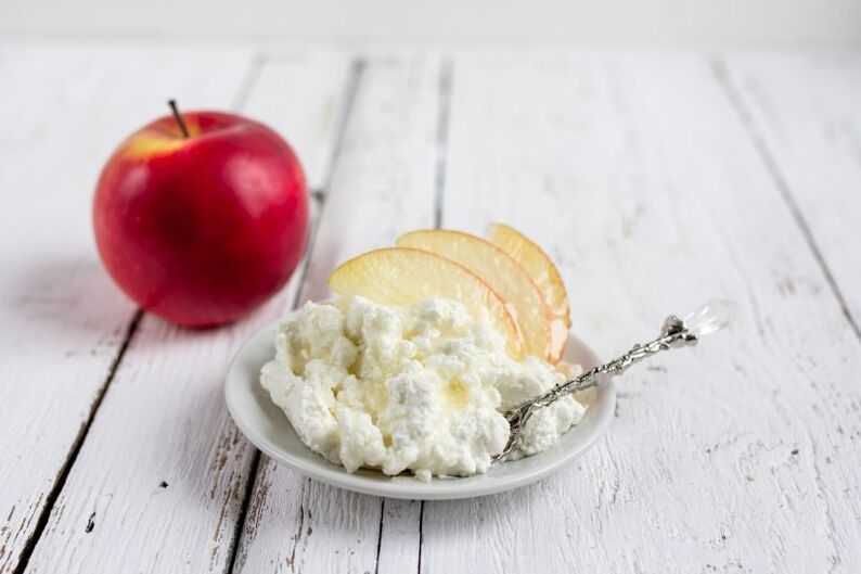 cottage cheese with apple to lose weight