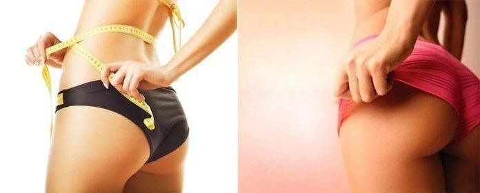 Elastic buttocks and hips guarantee a good figure