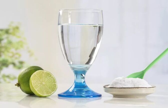 Salt and lemon water
